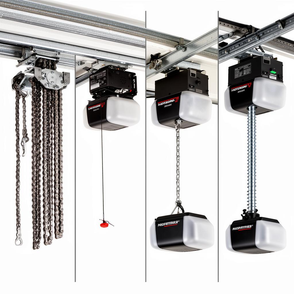 Different types of garage door openers comparison
